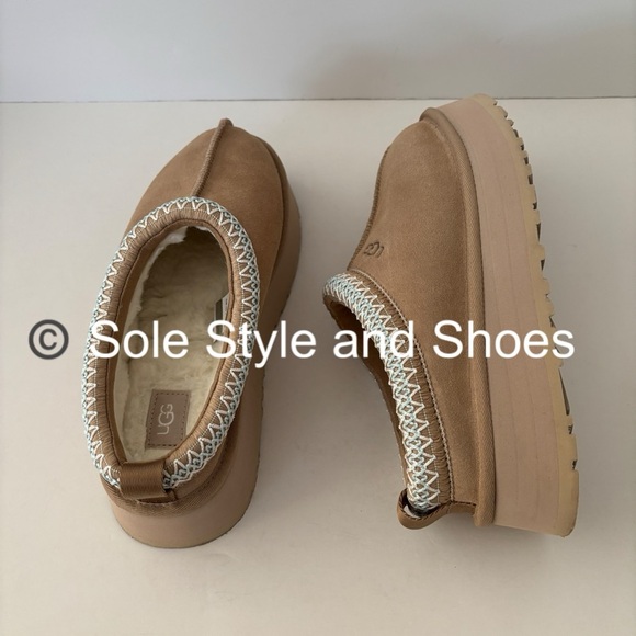 UGG Tazz Slippers Sand 7 New in Box - Picture 7 of 9